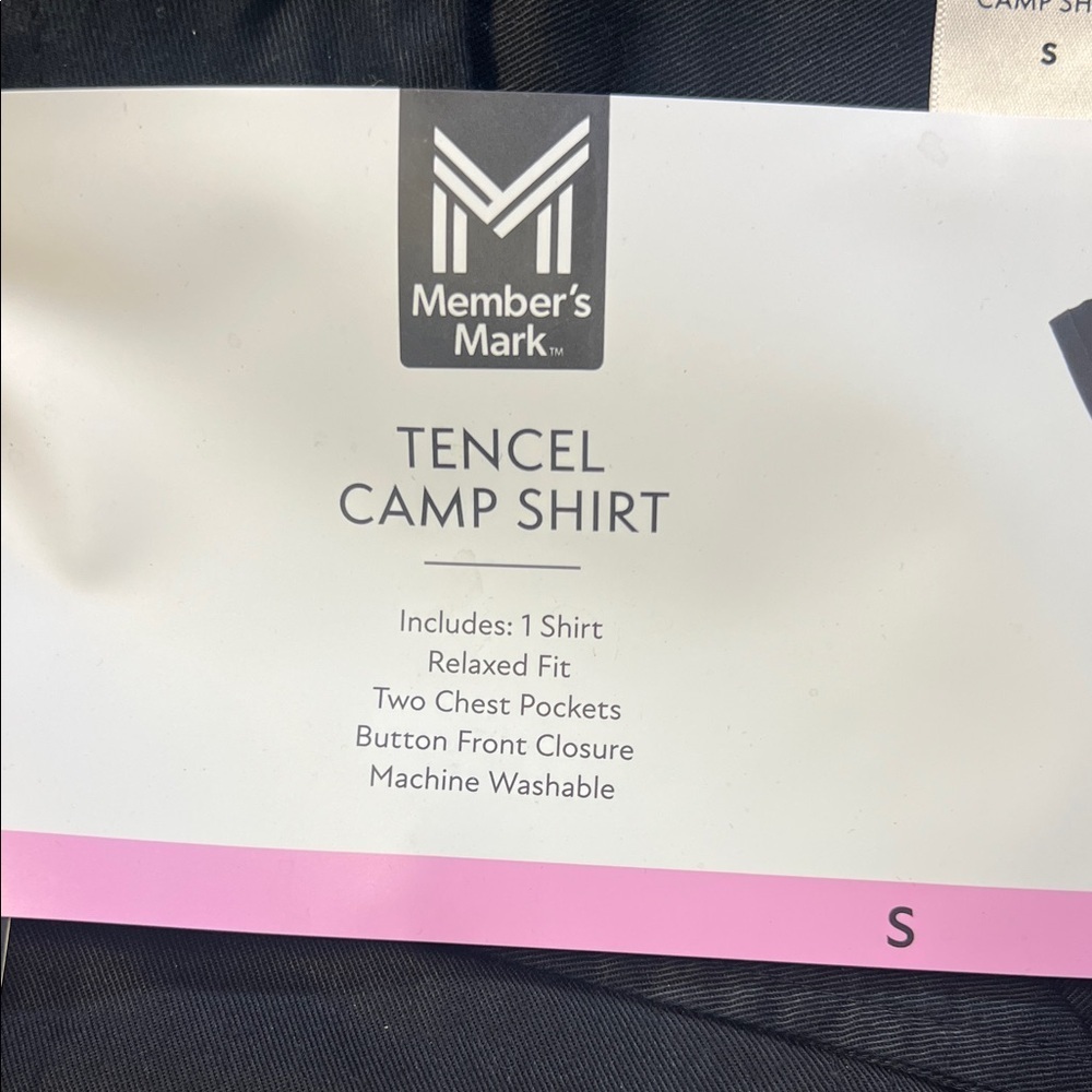 Women Black Tencel Camp Shirt - image 3